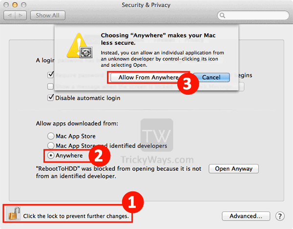 Mac allow install unidentified developer